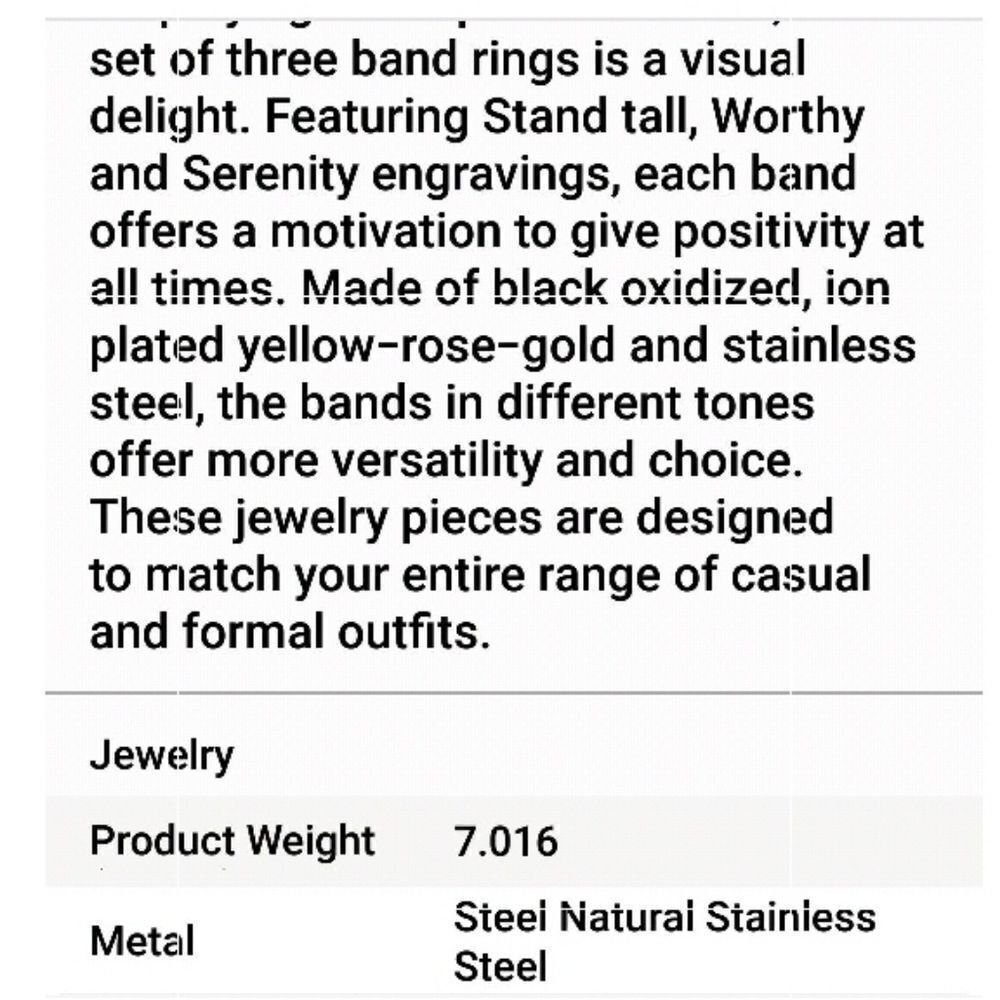 Set of 3 Band Rings - Picture 8 of 8